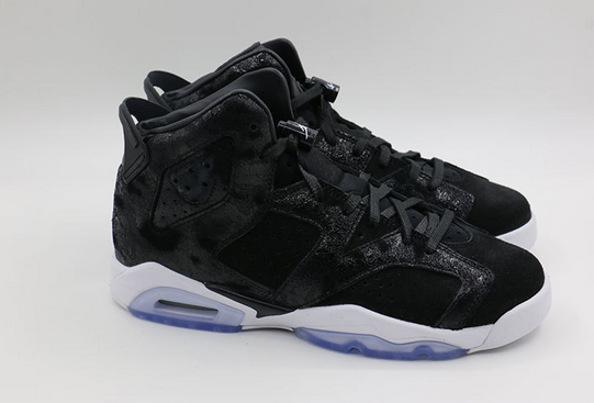 Air Jordan 6 Heiress Black White Suede Shoes - Click Image to Close